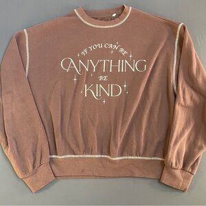 PacSun Brown Graphic Sweatshirt
